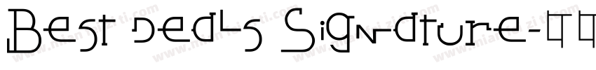 Best Deals Signature字体转换